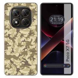 Funda Silicona para Xiaomi Poco X7 5G diseño Sand Camuflaje Dibujos