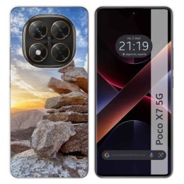 Funda Silicona para Xiaomi Poco X7 5G diseño Sunset Dibujos