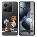 Funda Silicona Transparente para Xiaomi Redmi Note 14 4G diseño Avestruz Dibujos