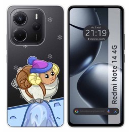 Funda Silicona Transparente para Xiaomi Redmi Note 14 4G diseño Cabra Dibujos