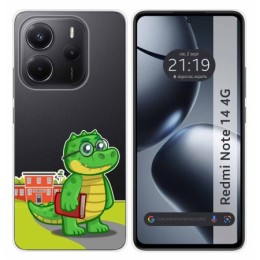 Funda Silicona Transparente para Xiaomi Redmi Note 14 4G diseño Coco Dibujos