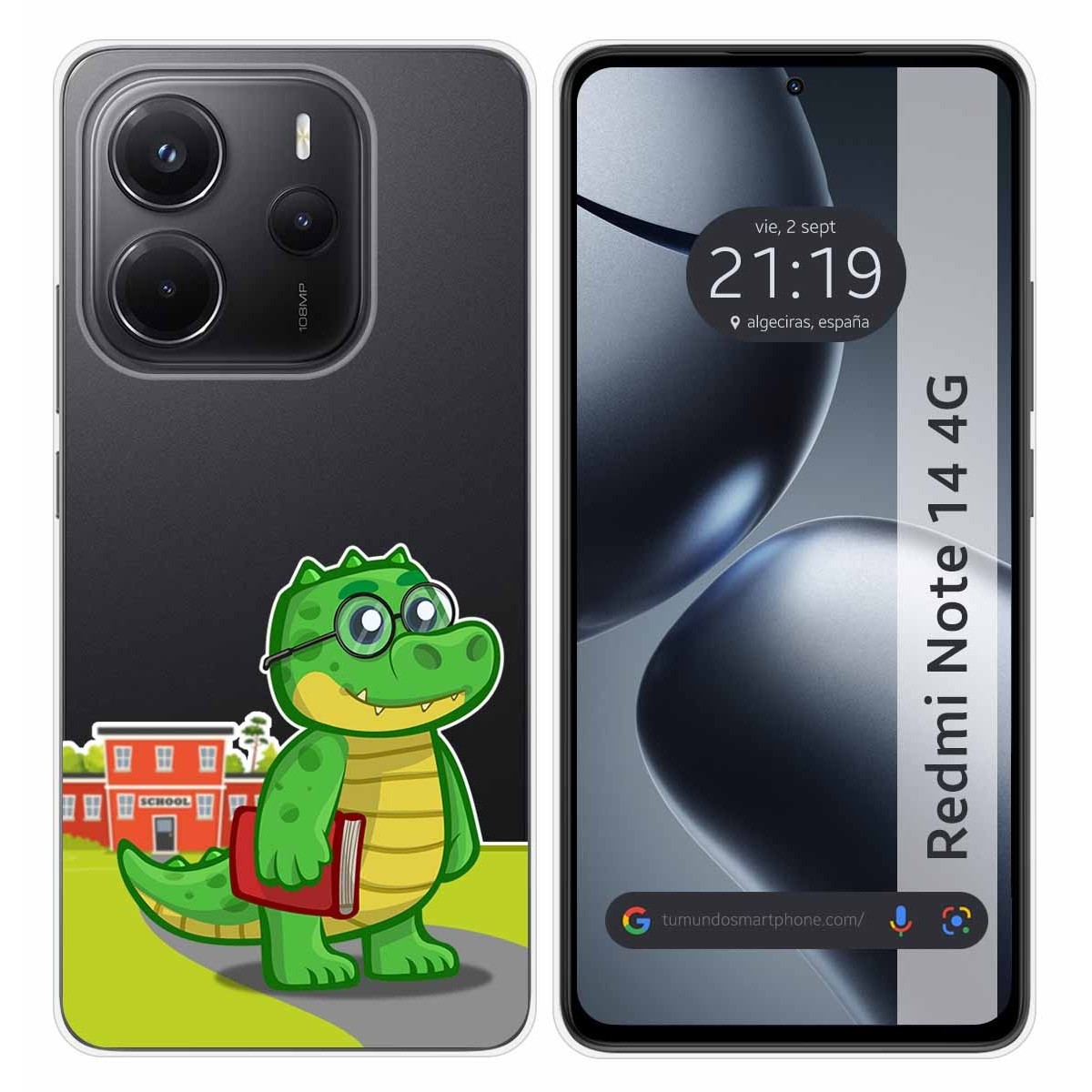 Funda Silicona Transparente para Xiaomi Redmi Note 14 4G diseño Coco Dibujos