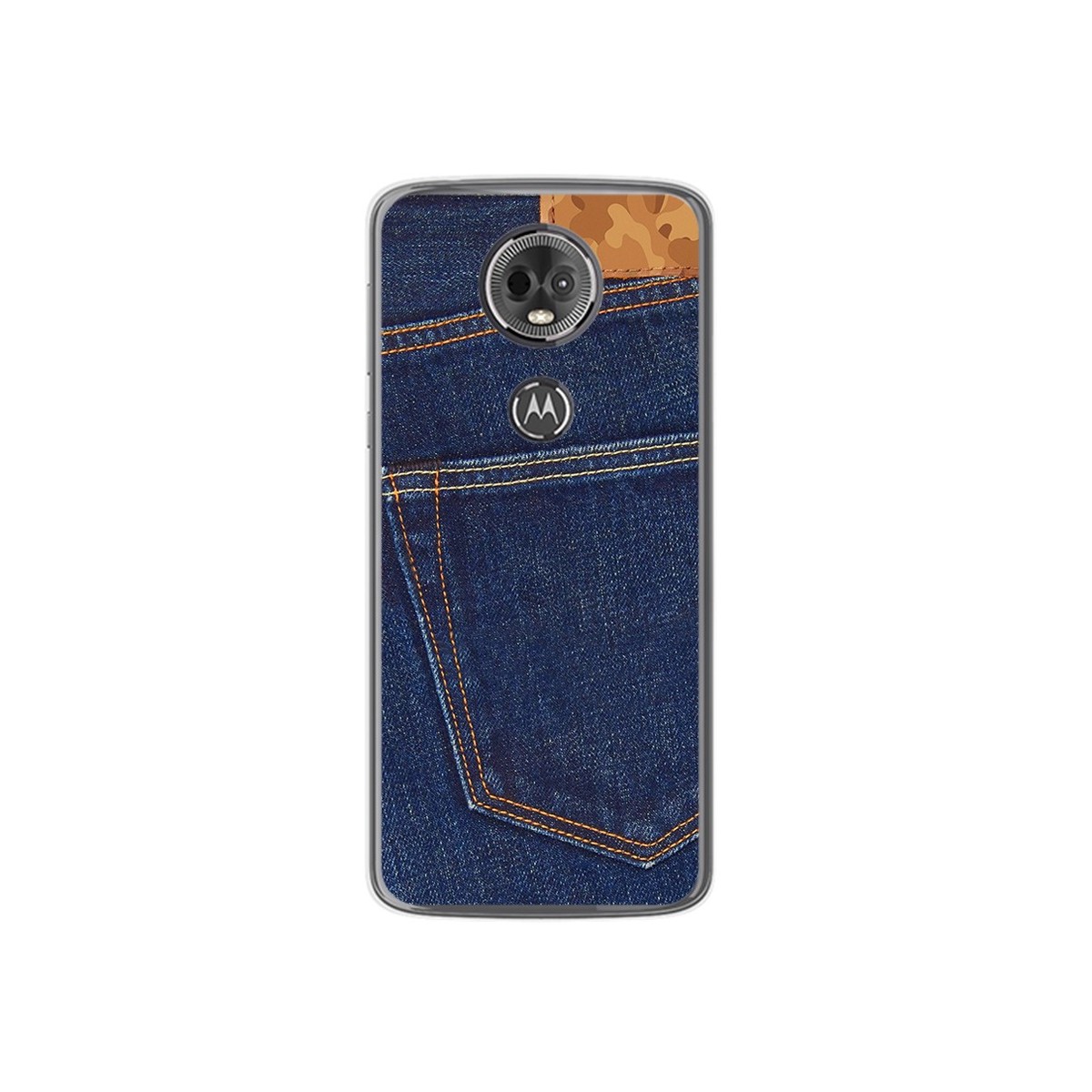 Funda Gel Tpu para Motorola Moto E5 Plus Diseño Vaquero Dibujos