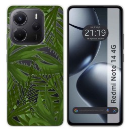 Funda Silicona Transparente para Xiaomi Redmi Note 14 4G diseño Jungla Dibujos