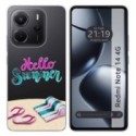 Funda Silicona Transparente para Xiaomi Redmi Note 14 4G diseño Summer Dibujos