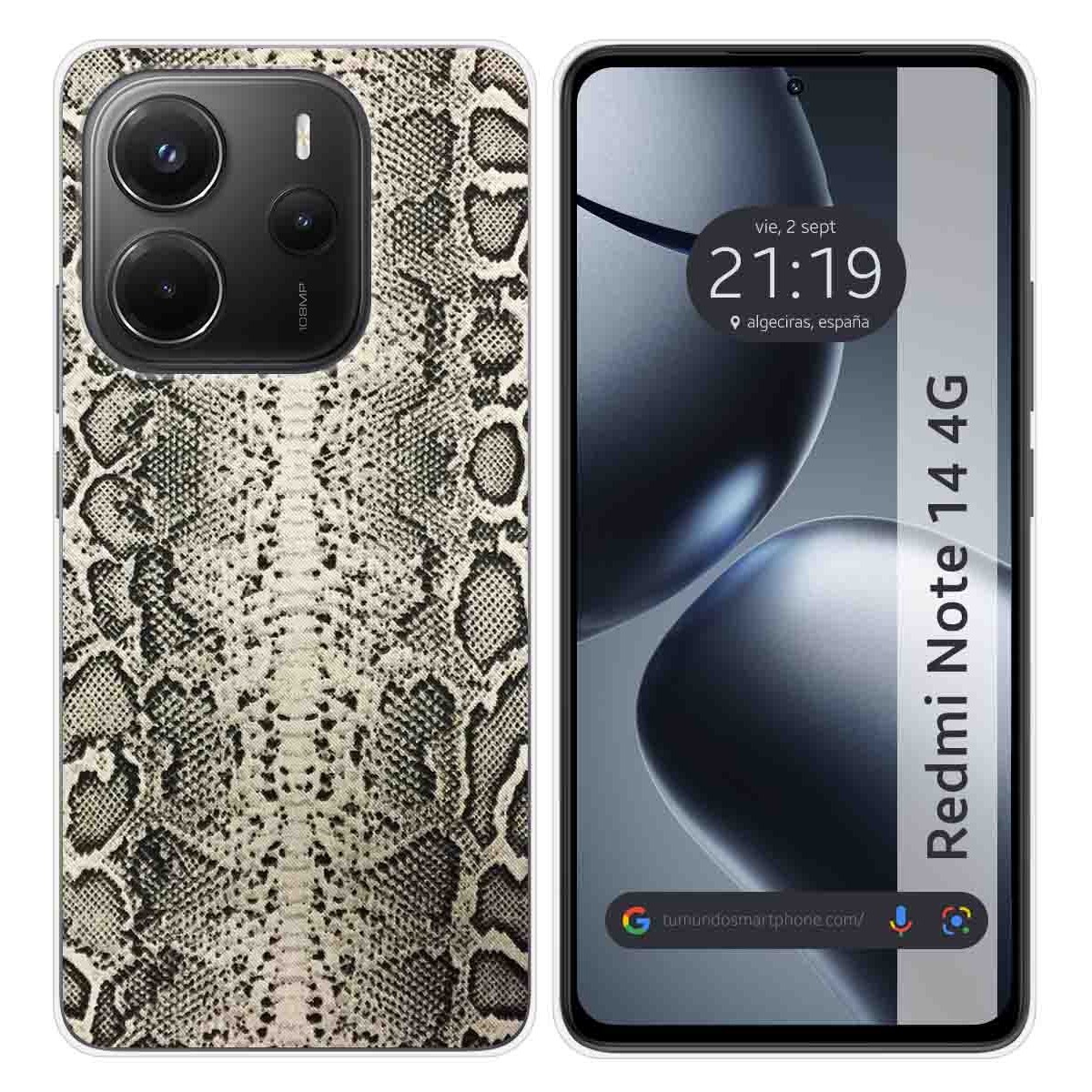 Funda Silicona para Xiaomi Redmi Note 14 4G diseño Animal 01 Dibujos