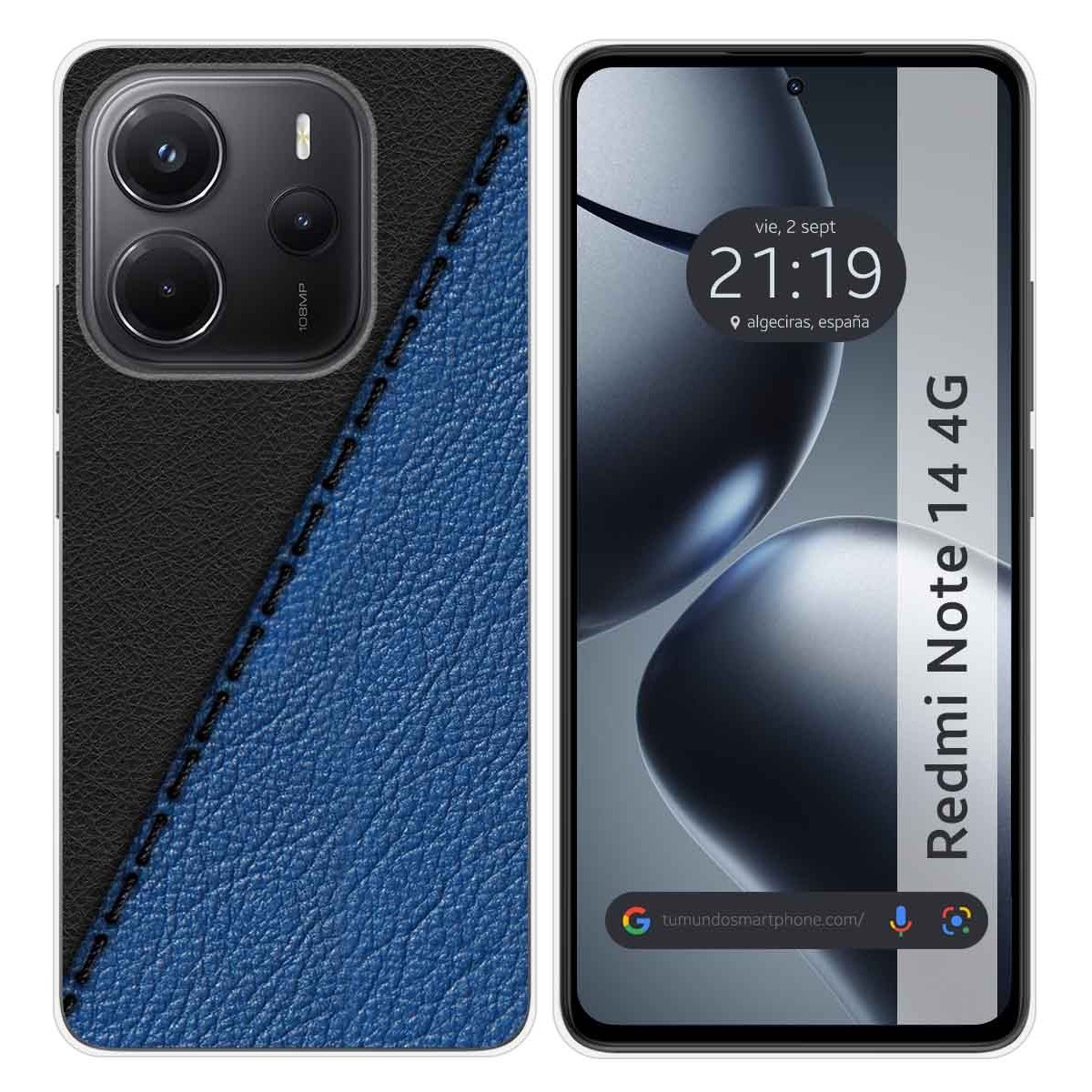 Funda Silicona para Xiaomi Redmi Note 14 4G diseño Cuero 02 Dibujos