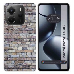 Funda Silicona para Xiaomi Redmi Note 14 4G diseño Ladrillo 02 Dibujos