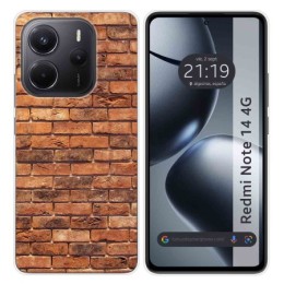 Funda Silicona para Xiaomi Redmi Note 14 4G diseño Ladrillo 04 Dibujos