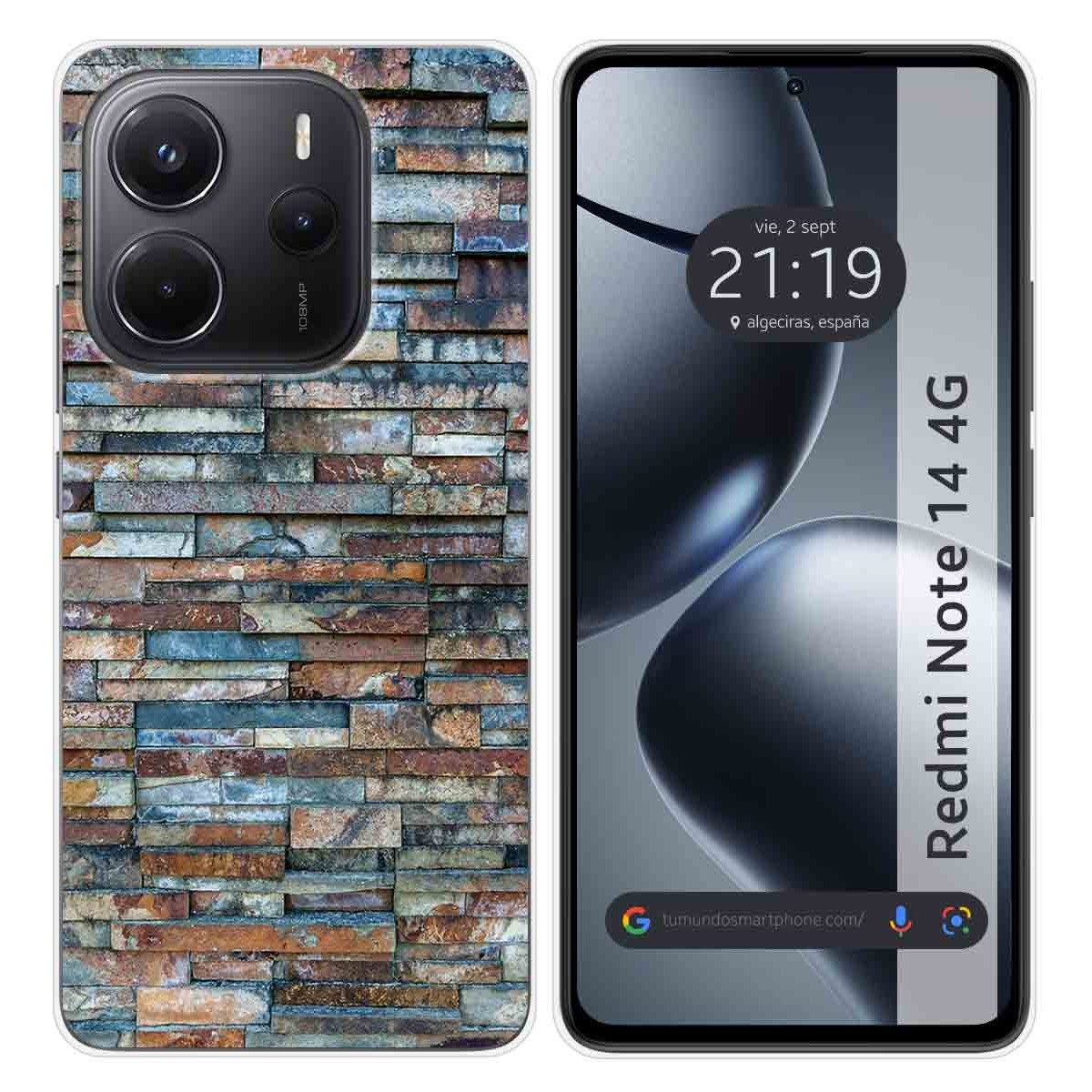 Funda Silicona para Xiaomi Redmi Note 14 4G diseño Ladrillo 05 Dibujos