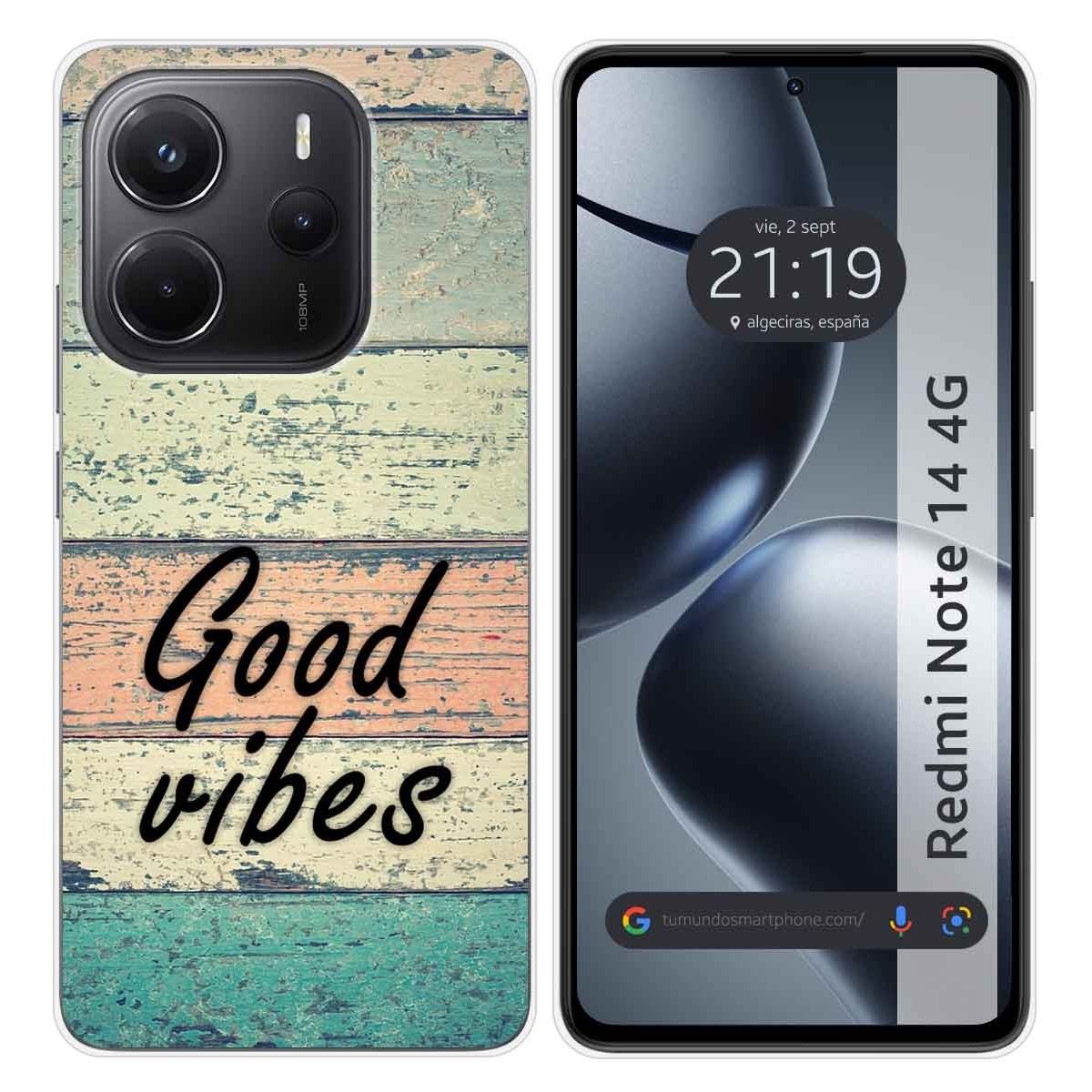 Funda Silicona para Xiaomi Redmi Note 14 4G diseño Madera 01 Dibujos