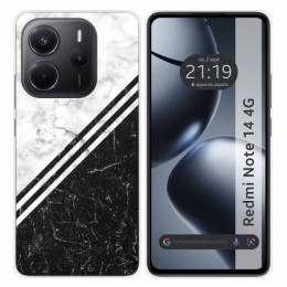 Funda Silicona para Xiaomi Redmi Note 14 4G diseño Mármol 01 Dibujos