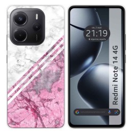 Funda Silicona para Xiaomi Redmi Note 14 4G diseño Mármol 03 Dibujos