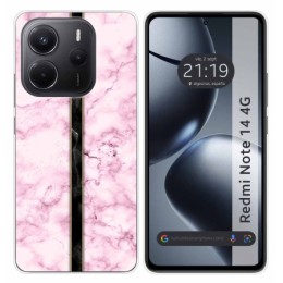 Funda Silicona para Xiaomi Redmi Note 14 4G diseño Mármol 04 Dibujos