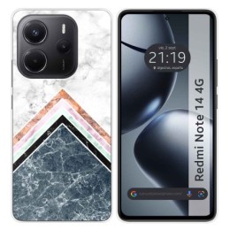 Funda Silicona para Xiaomi Redmi Note 14 4G diseño Mármol 05 Dibujos