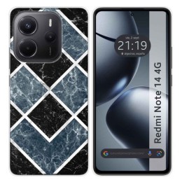 Funda Silicona para Xiaomi Redmi Note 14 4G diseño Mármol 06 Dibujos