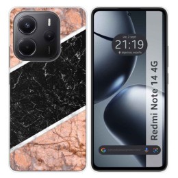 Funda Silicona para Xiaomi Redmi Note 14 4G diseño Mármol 07 Dibujos