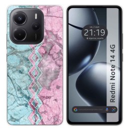 Funda Silicona para Xiaomi Redmi Note 14 4G diseño Mármol 08 Dibujos