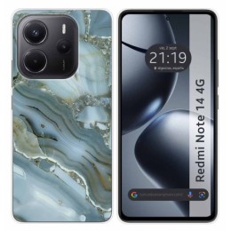 Funda Silicona para Xiaomi Redmi Note 14 4G diseño Mármol 09 Dibujos