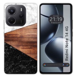 Funda Silicona para Xiaomi Redmi Note 14 4G diseño Mármol 11 Dibujos