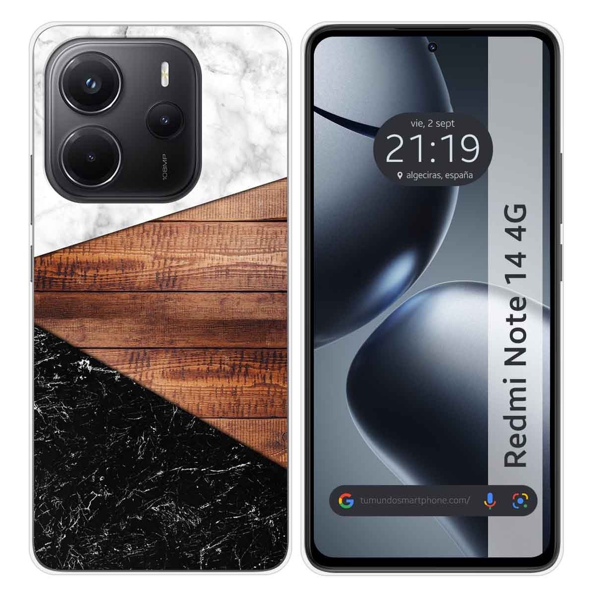 Funda Silicona para Xiaomi Redmi Note 14 4G diseño Mármol 11 Dibujos