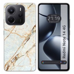 Funda Silicona para Xiaomi Redmi Note 14 4G diseño Mármol 13 Dibujos