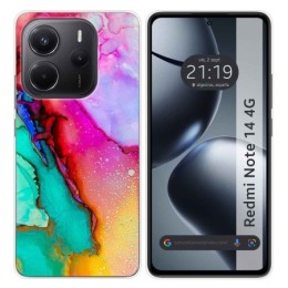 Funda Silicona para Xiaomi Redmi Note 14 4G diseño Mármol 15 Dibujos