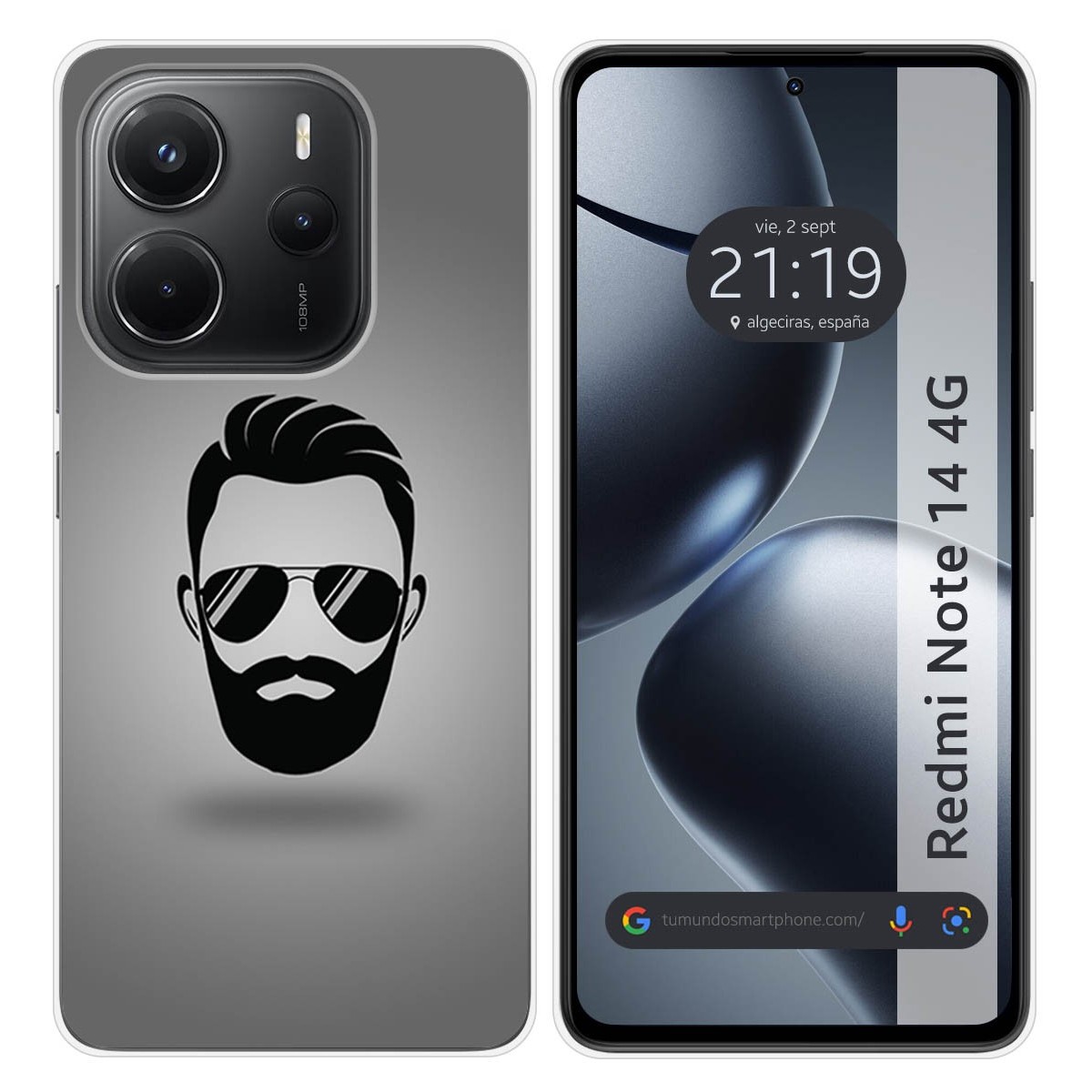 Funda Silicona para Xiaomi Redmi Note 14 4G diseño Barba Dibujos
