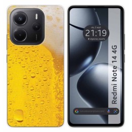 Funda Silicona para Xiaomi Redmi Note 14 4G diseño Cerveza Dibujos