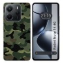 Funda Silicona para Xiaomi Redmi Note 14 4G diseño Camuflaje Dibujos