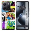 Funda Silicona para Xiaomi Redmi Note 14 4G diseño Comic Dibujos