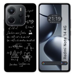 Funda Silicona para Xiaomi Redmi Note 14 4G diseño Formulas Dibujos