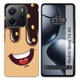 Funda Silicona para Xiaomi Redmi Note 14 4G diseño Helado Chocolate Dibujos