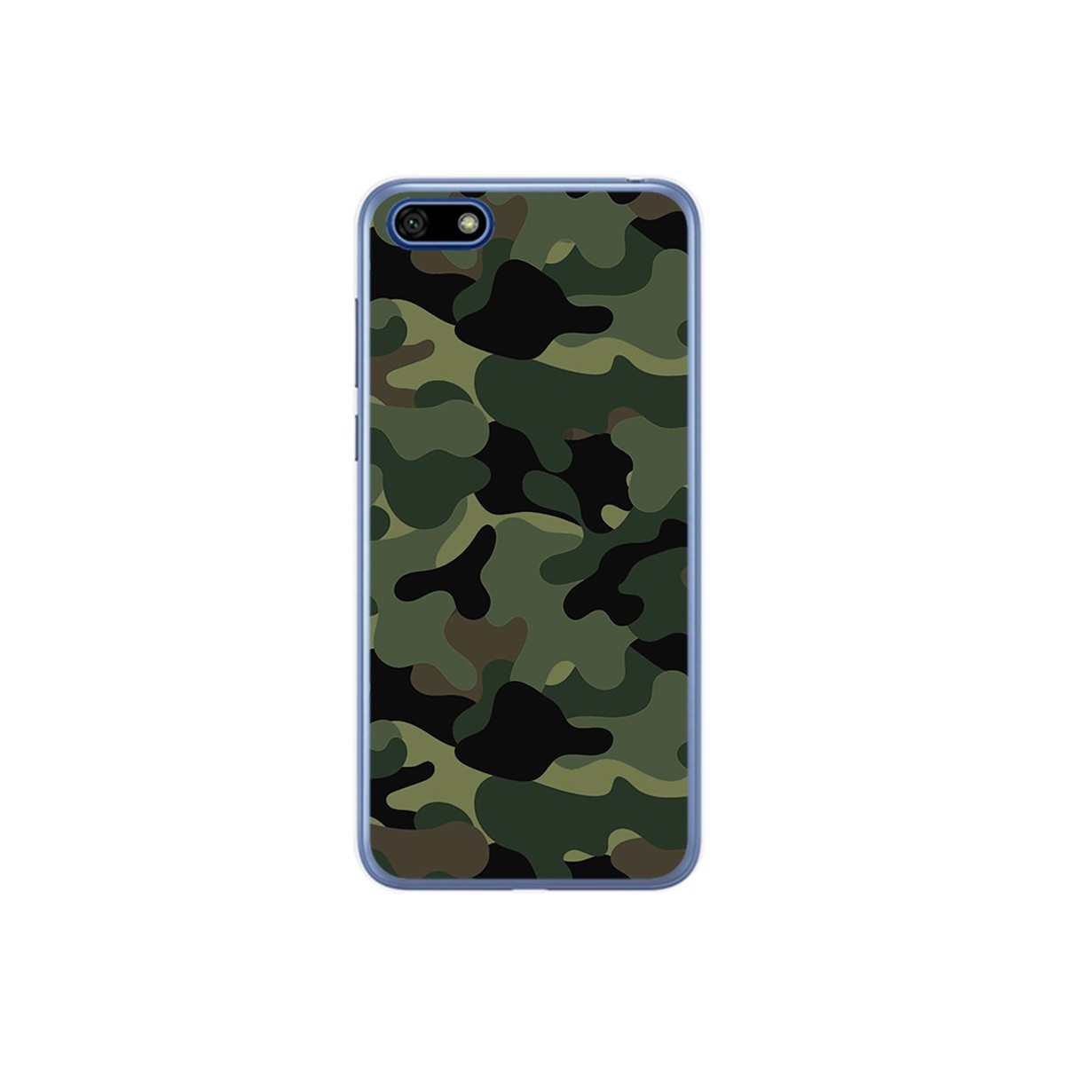 Funda Gel Tpu para Huawei Honor 7S / Y5 2018 Diseño Camuflaje Dibujos