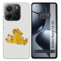 Funda Silicona para Xiaomi Redmi Note 14 4G diseño Leones Dibujos