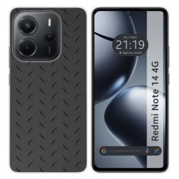 Funda Silicona para Xiaomi Redmi Note 14 4G diseño Metal Dibujos