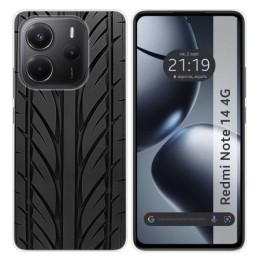 Funda Silicona para Xiaomi Redmi Note 14 4G diseño Neumatico Dibujos