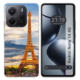 Funda Silicona para Xiaomi Redmi Note 14 4G diseño Paris Dibujos