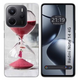 Funda Silicona para Xiaomi Redmi Note 14 4G diseño Reloj Dibujos