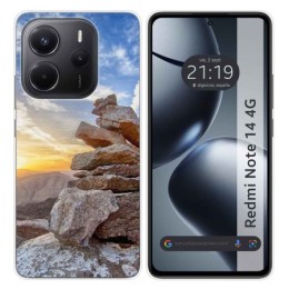 Funda Silicona para Xiaomi Redmi Note 14 4G diseño Sunset Dibujos