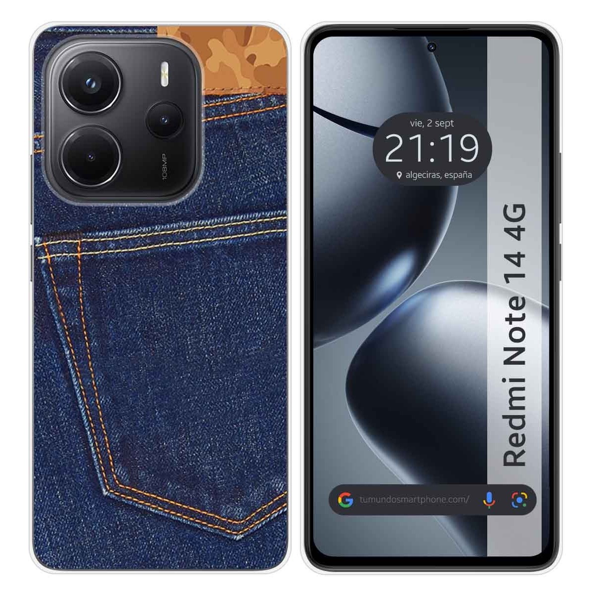 Funda Silicona para Xiaomi Redmi Note 14 4G diseño Vaquero Dibujos