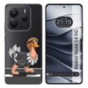 Funda Silicona Transparente para Xiaomi Redmi Note 14 5G diseño Avestruz Dibujos