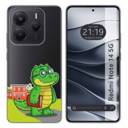 Funda Silicona Transparente para Xiaomi Redmi Note 14 5G diseño Coco Dibujos