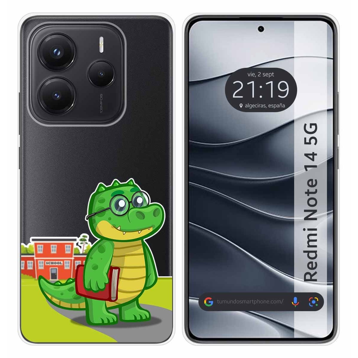 Funda Silicona Transparente para Xiaomi Redmi Note 14 5G diseño Coco Dibujos