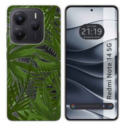 Funda Silicona Transparente para Xiaomi Redmi Note 14 5G diseño Jungla Dibujos
