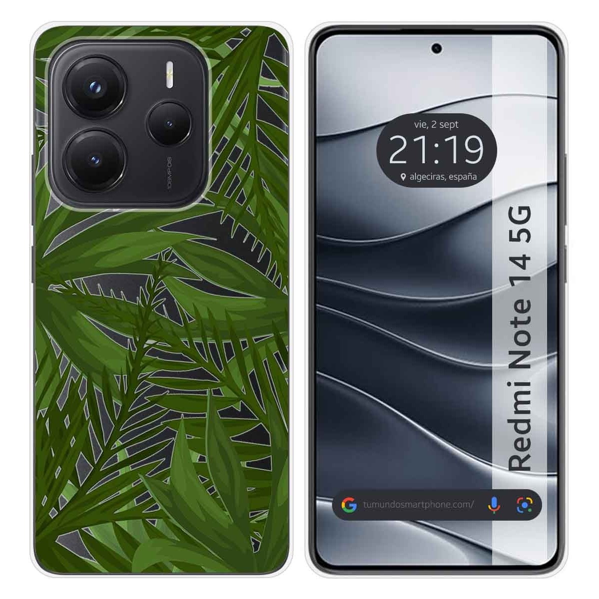 Funda Silicona Transparente para Xiaomi Redmi Note 14 5G diseño Jungla Dibujos