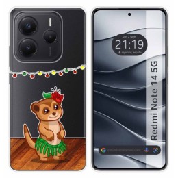 Funda Silicona Transparente para Xiaomi Redmi Note 14 5G diseño Suricata Dibujos