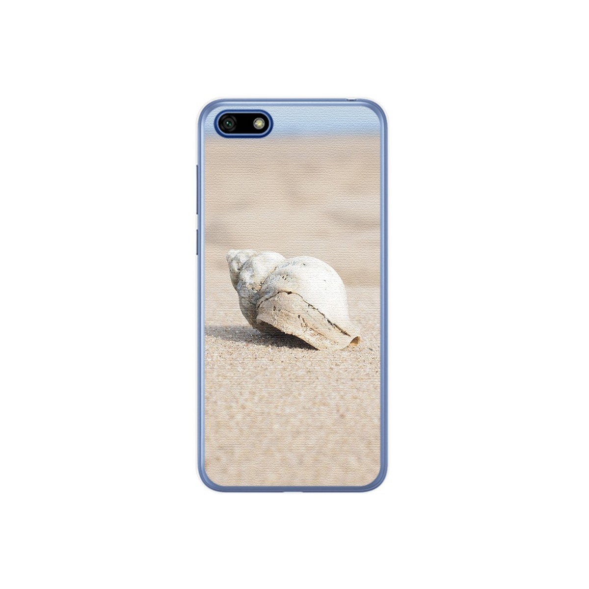 Funda Gel Tpu para Huawei Honor 7S / Y5 2018 Diseño Concha Dibujos