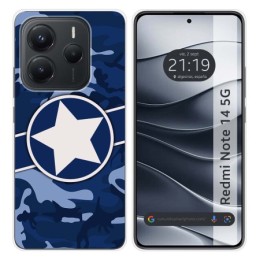 Funda Silicona para Xiaomi Redmi Note 14 5G diseño Camuflaje 03 Dibujos