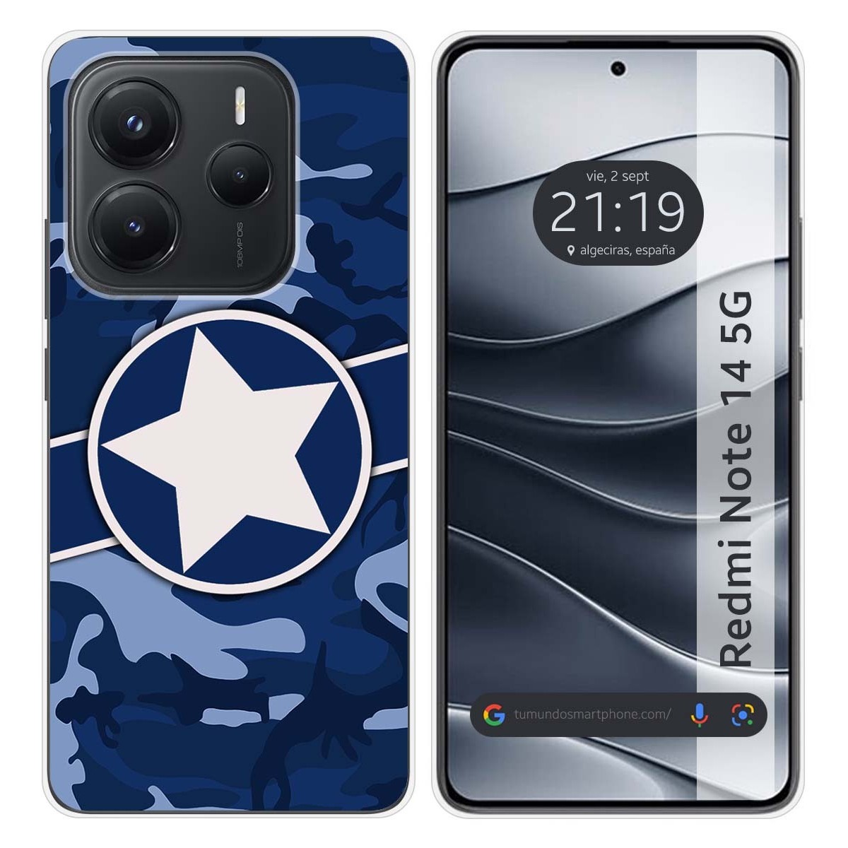Funda Silicona para Xiaomi Redmi Note 14 5G diseño Camuflaje 03 Dibujos